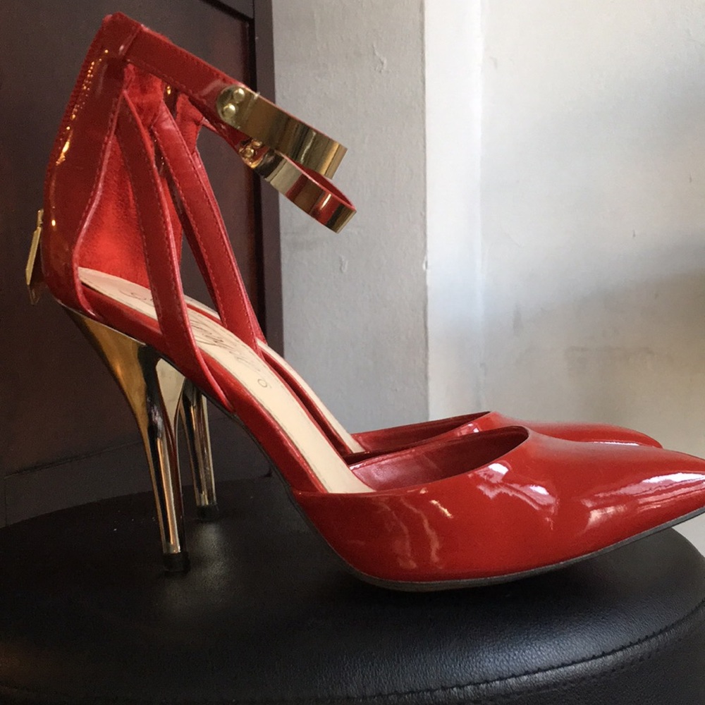 Fergie Red Palace Pumps